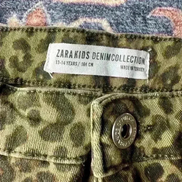 Zara Kids Leopard Print Skinny Jeans | Size 13–14Y (164cm) | Animal Print Pants - Picture 2 of 5
